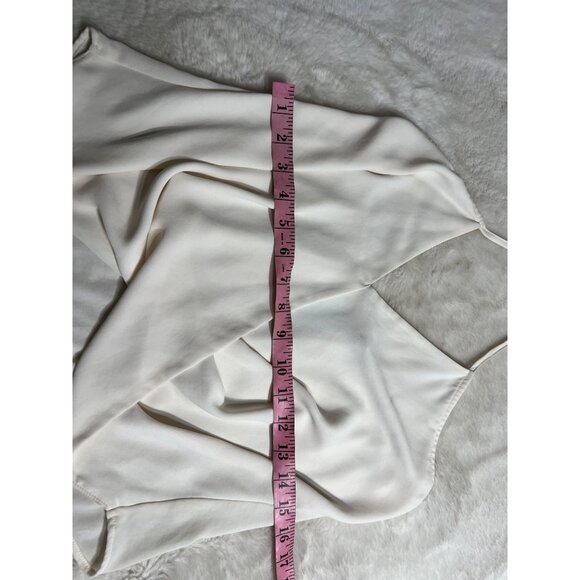 Veronica M buff H.D crepe spaghetti strap blouse women size small - Picture 6 of 9